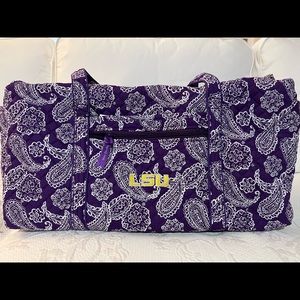 NEW Vera Bradley LSU Collegiate weekender bag